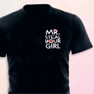 “Mr. Steal Your Girl”, Custom Pocket Graphic Tee, Youth Sizes 6-14